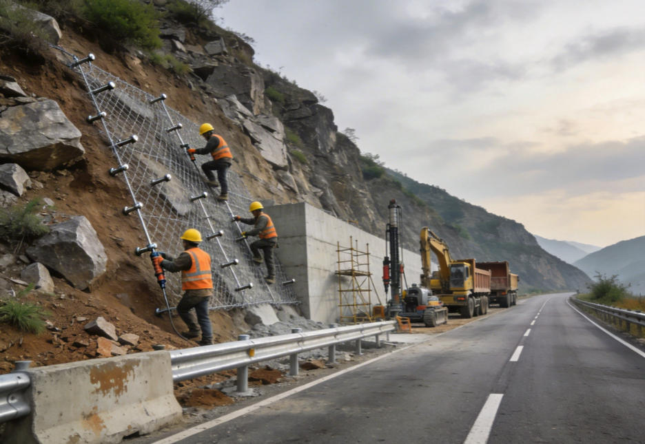 斗门公路道路护坡